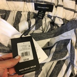 Who What Wear Pants - NWT Who What Wear Wide Leg Paperbag pants black Who What Wear Pants - NWT Who What Wear Wide Leg Paperbag pants black